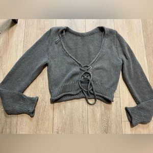 Zara crop top long sleeve